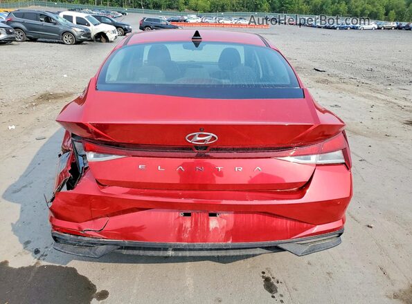 5NPLS4AG2MH010516 2021 HYUNDAI ELANTRA Red Vista trasera