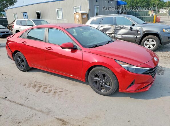 5NPLS4AG2MH010516 2021 HYUNDAI ELANTRA Red Delantero derecho