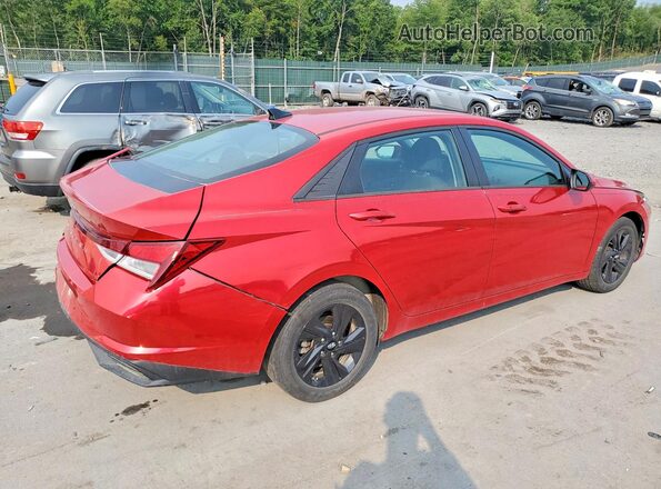5NPLS4AG2MH010516 2021 HYUNDAI ELANTRA Red Trasero derecho
