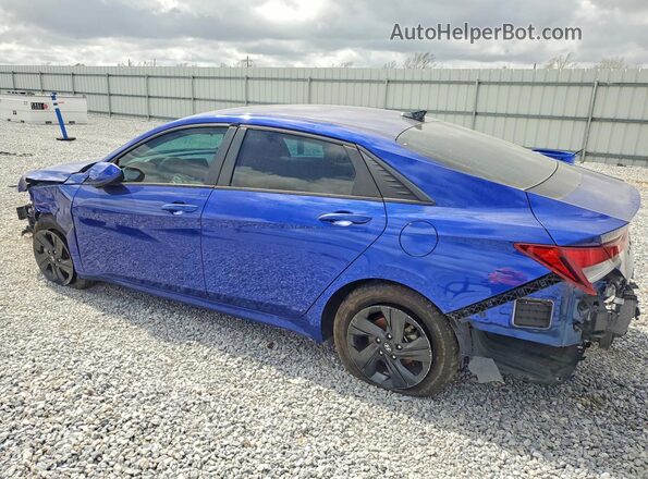 5NPLS4AG2MH021967 2021 HYUNDAI ELANTRA Blue Rear left