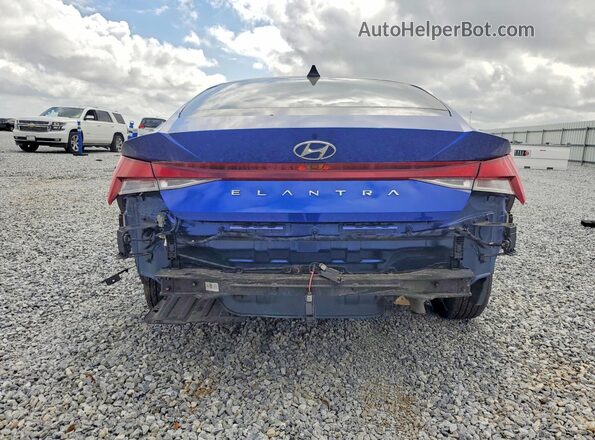5NPLS4AG2MH021967 2021 HYUNDAI ELANTRA Blue Rear view