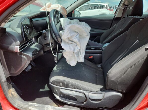 5NPLS4AG2MH051907 2021 HYUNDAI ELANTRA Red Front interior view