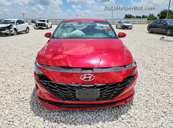 5NPLS4AG2MH051907 2021 HYUNDAI ELANTRA Red Front view