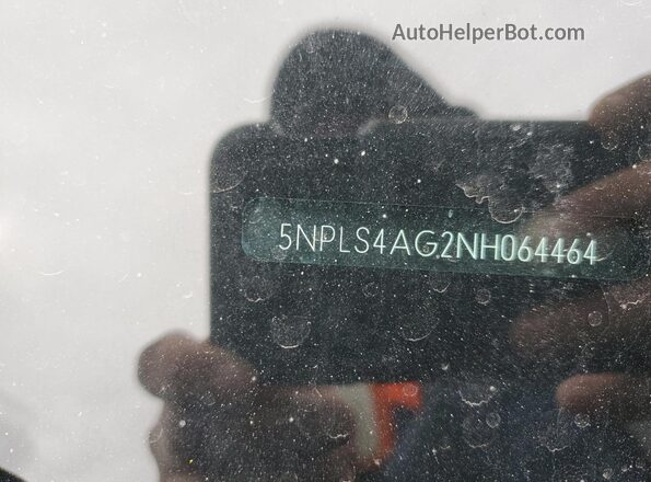 5NPLS4AG2NH064464 2022 HYUNDAI ELANTRA Black VIN կոդի պիտակի տեսք