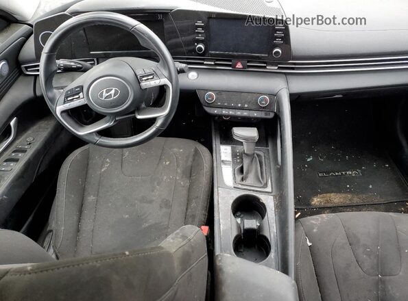 5NPLS4AG2NH064464 2022 HYUNDAI ELANTRA Black Առջևի վահանակի տեսք