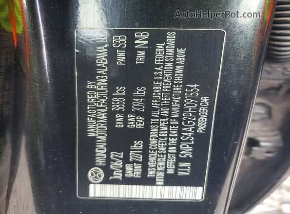 5NPLS4AG2PH091554 2023 HYUNDAI ELANTRA Black Engine compartment view
