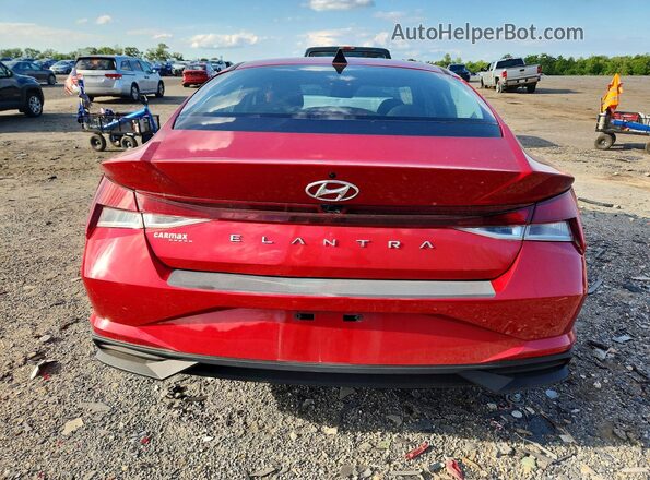 5NPLS4AG3MH007091 2021 HYUNDAI ELANTRA Red Widok z tyłu