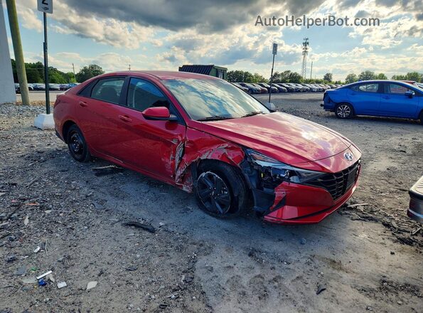 5NPLS4AG3MH007091 2021 HYUNDAI ELANTRA Red Przód prawy