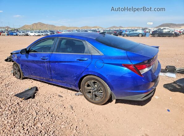5NPLS4AG3MH052614 2021 HYUNDAI ELANTRA Синий Задняя левая четверть