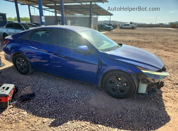 5NPLS4AG3MH052614 2021 HYUNDAI ELANTRA Синий Передняя правая четверть