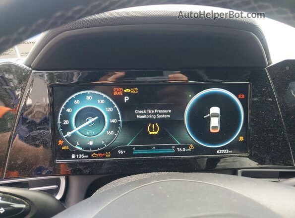 5NPLS4AG3NH053716 2022 HYUNDAI ELANTRA Blue Widok zestawu wskaźników