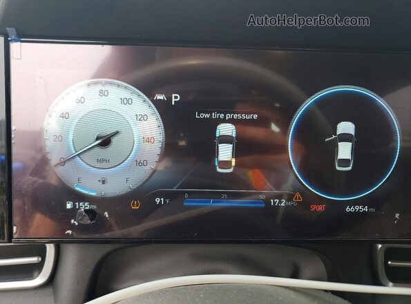 5NPLS4AG3PH087271 2023 HYUNDAI ELANTRA Gray ხელსაწყოთა პანელის ხედი