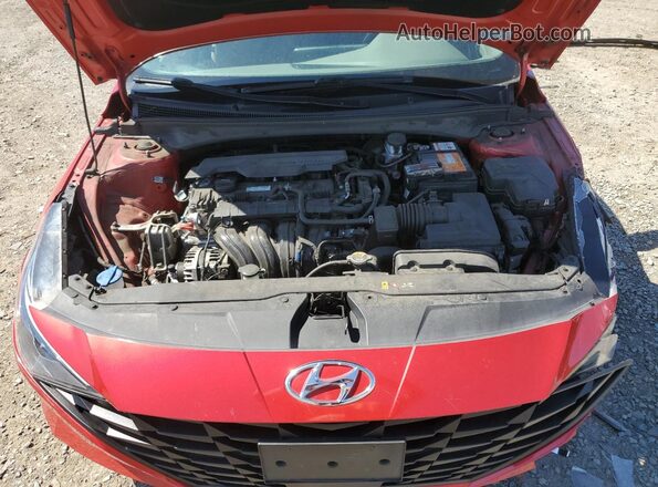 5NPLS4AG3PH096651 2023 HYUNDAI ELANTRA Red უკანა სალონის ხედი