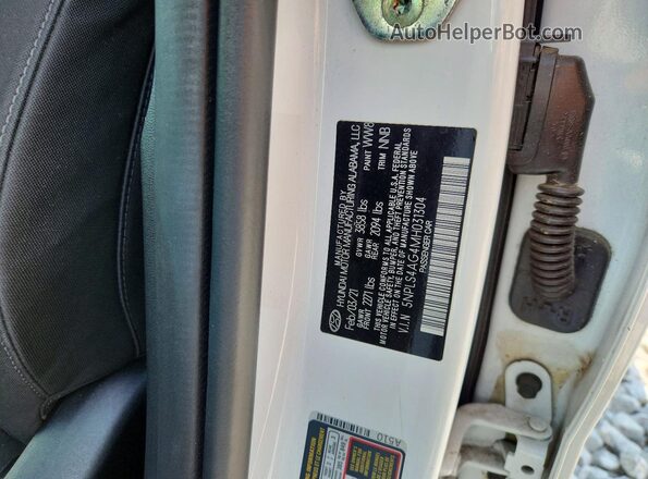 5NPLS4AG4MH031304 2021 HYUNDAI ELANTRA White Вид підкапотного простору