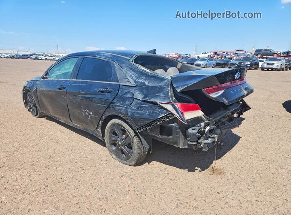 5NPLS4AG4MH031609 2021 HYUNDAI ELANTRA Black უკანა მარცხენა
