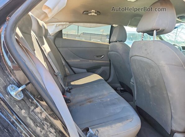 5NPLS4AG4MH031609 2021 HYUNDAI ELANTRA Black უკანა სავარძლების ხედი