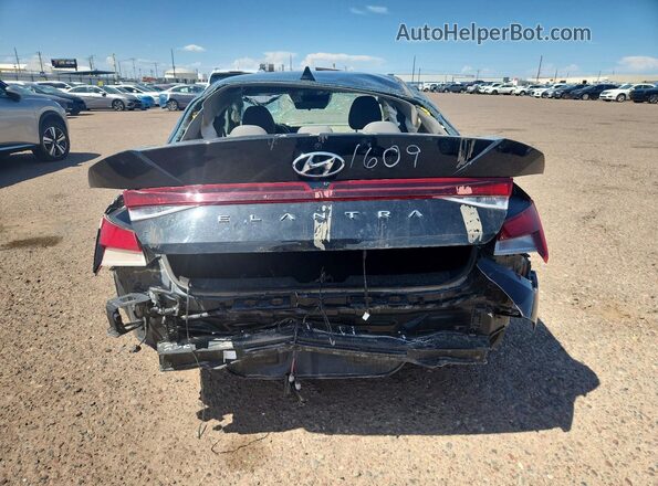 5NPLS4AG4MH031609 2021 HYUNDAI ELANTRA Black უკანა ხედი