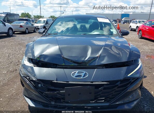 5NPLS4AG4NH065602 2022 HYUNDAI ELANTRA Gray Вид щитка приладів