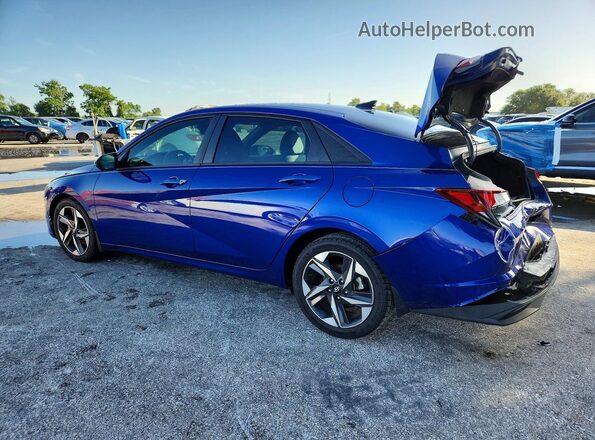 5NPLS4AG4PH088302 2023 HYUNDAI ELANTRA Синий Задняя левая четверть