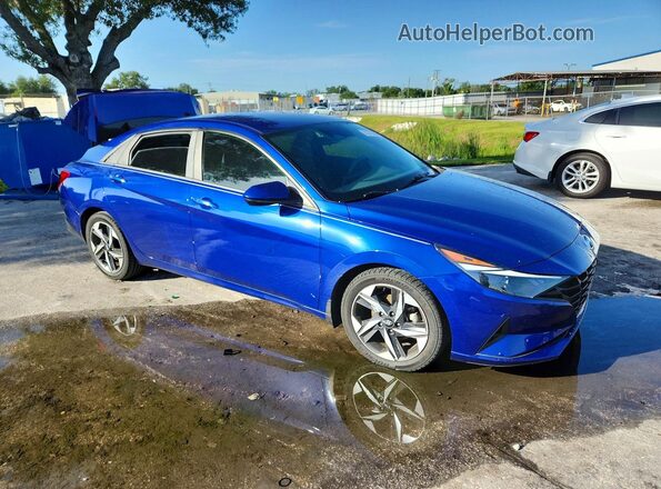 5NPLS4AG4PH088302 2023 HYUNDAI ELANTRA Синий Передняя правая четверть