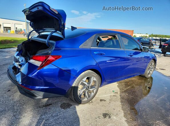5NPLS4AG4PH088302 2023 HYUNDAI ELANTRA Синий Задняя правая четверть