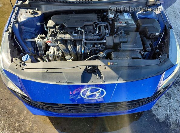 5NPLS4AG4PH088302 2023 HYUNDAI ELANTRA Синий Вид задней части салона