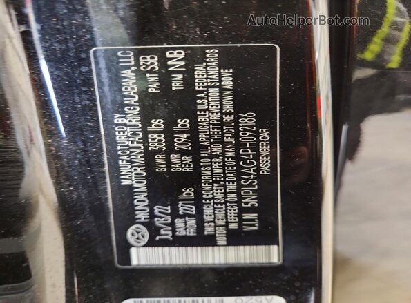 5NPLS4AG4PH092186 2023 HYUNDAI ELANTRA Black Widok komory silnika