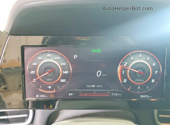 5NPLS4AG5MH006802 2021 HYUNDAI ELANTRA White Vista del cuadro de instrumentos