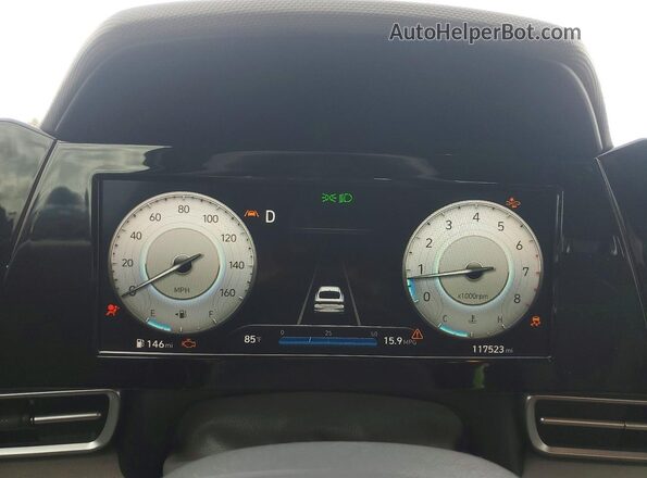 5NPLS4AG5MH039086 2021 HYUNDAI ELANTRA Белый Вид щитка приборов