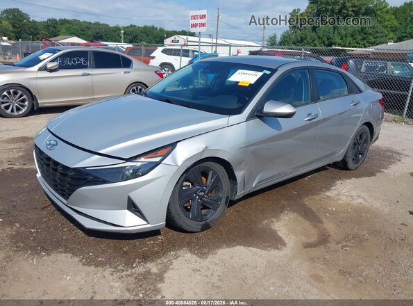 5NPLS4AG6MH023818 2021 HYUNDAI ELANTRA Silver Vista tres cuartos delantera izquierda