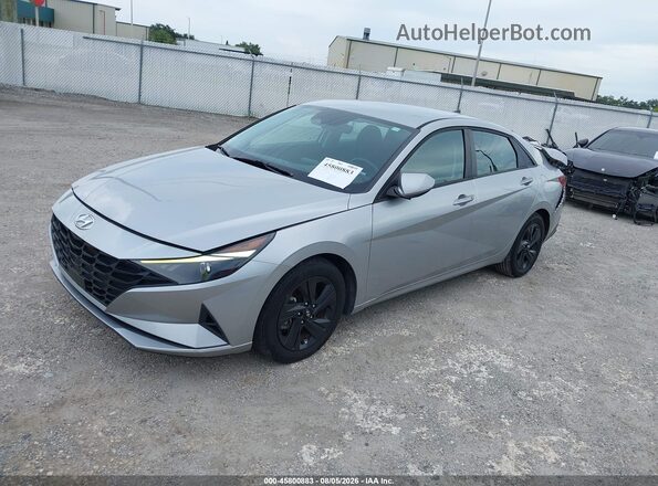 5NPLS4AG6MH024743 2021 HYUNDAI ELANTRA Серебряный Передняя левая четверть