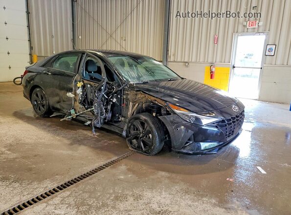 5NPLS4AG6NH053824 2022 HYUNDAI ELANTRA Черный Передняя правая четверть