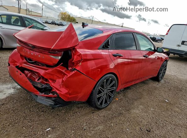 5NPLS4AG7MH035590 2021 HYUNDAI ELANTRA Red Հետևի աջ