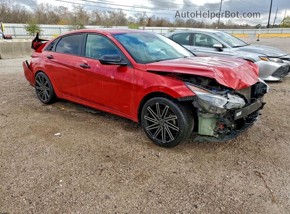 5NPLS4AG7MH035590 2021 HYUNDAI ELANTRA Red Առջևի աջ