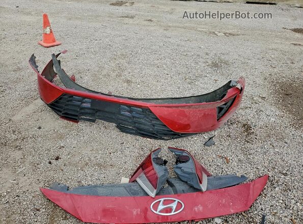 5NPLS4AG7MH035590 2021 HYUNDAI ELANTRA Red Շարժիչի բաժամունքի տեսք