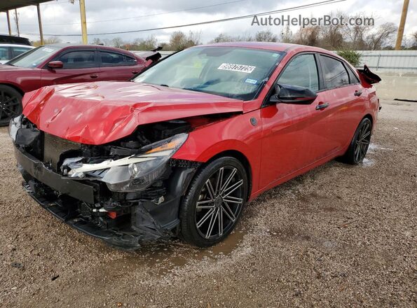 5NPLS4AG7MH035590 2021 HYUNDAI ELANTRA Red 