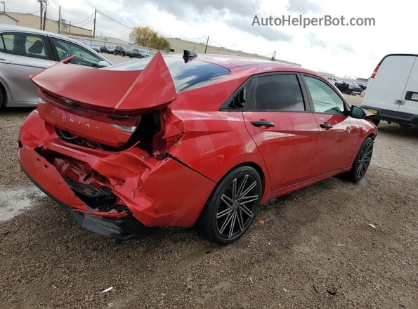 5NPLS4AG7MH035590 2021 HYUNDAI ELANTRA Red 