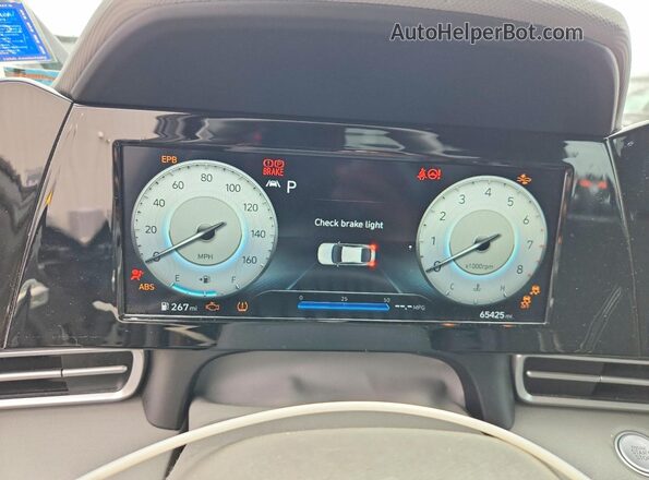 5NPLS4AG8NH062461 2022 HYUNDAI ELANTRA Charcoal Вид щитка приладів