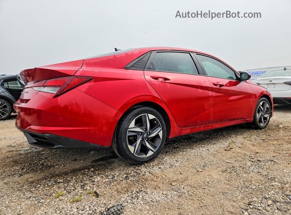 5NPLS4AG8PH087668 2023 HYUNDAI ELANTRA Red უკანა მარჯვენა