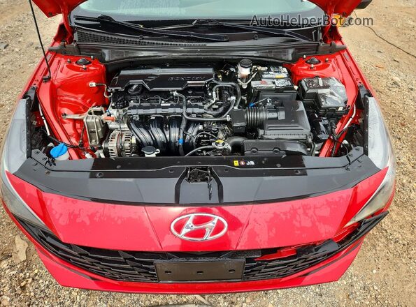 5NPLS4AG8PH087668 2023 HYUNDAI ELANTRA Red უკანა სალონის ხედი