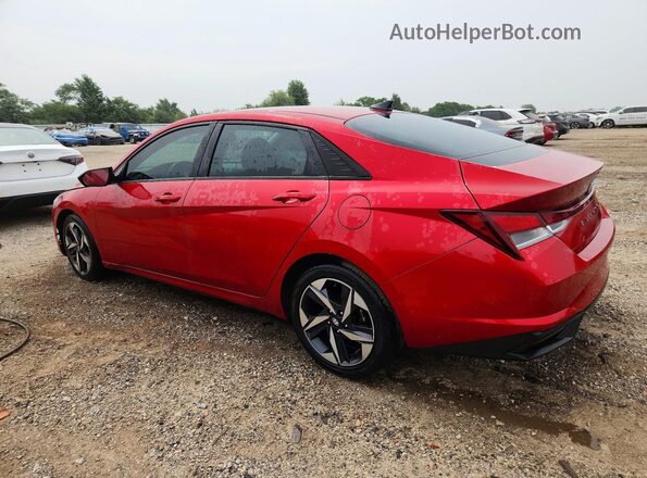 5NPLS4AG8PH087668 2023 HYUNDAI ELANTRA Red უკანა მარცხენა