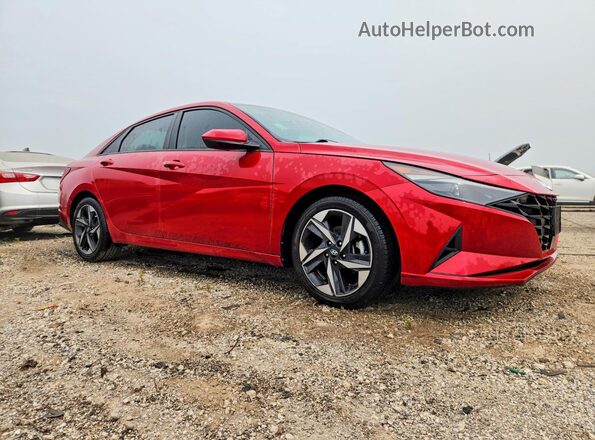 5NPLS4AG8PH087668 2023 HYUNDAI ELANTRA Red წინა მარჯვენა