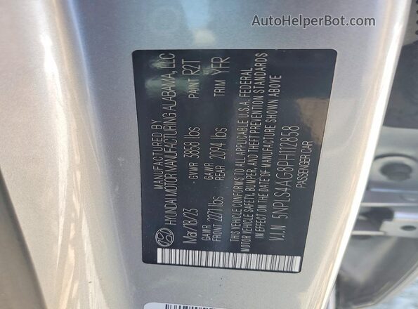 5NPLS4AG8PH112858 2023 HYUNDAI ELANTRA Gray Widok komory silnika