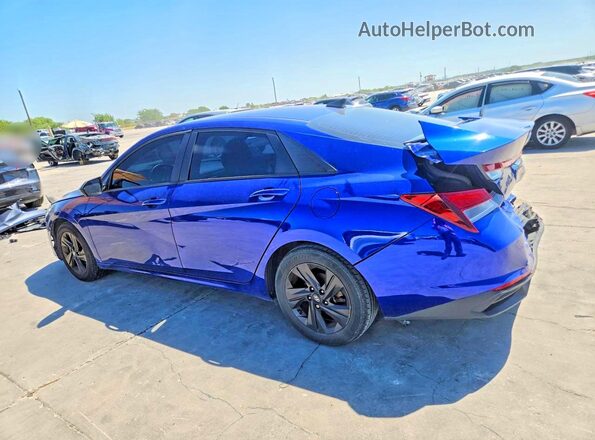 5NPLS4AG9MH021402 2021 HYUNDAI ELANTRA Blue უკანა მარცხენა