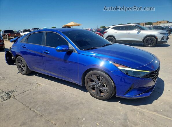 5NPLS4AG9MH021402 2021 HYUNDAI ELANTRA Blue წინა მარჯვენა