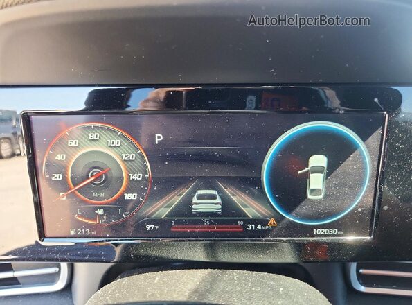 5NPLS4AG9MH021402 2021 HYUNDAI ELANTRA Blue ხელსაწყოთა პანელის ხედი