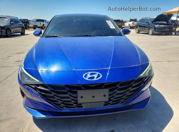 5NPLS4AG9MH021402 2021 HYUNDAI ELANTRA Blue წინა ხედი