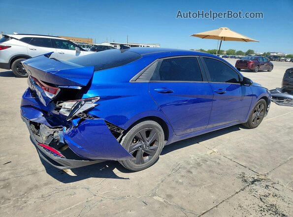 5NPLS4AG9MH021402 2021 HYUNDAI ELANTRA Blue უკანა მარჯვენა