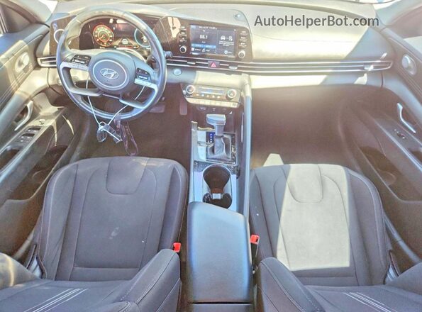5NPLS4AG9MH021402 2021 HYUNDAI ELANTRA Blue წინა პანელის ხედი