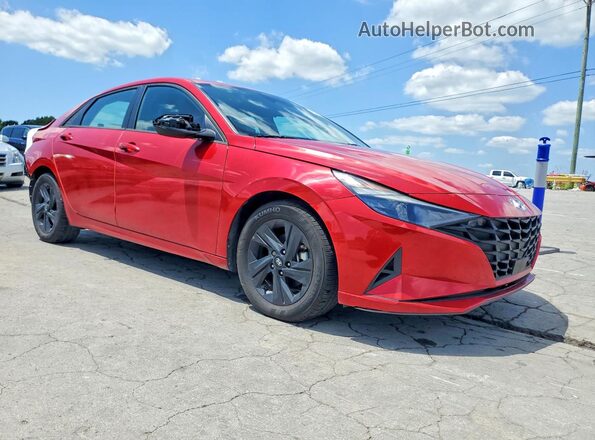 5NPLS4AG9NH053672 2022 HYUNDAI ELANTRA Red Przód prawy